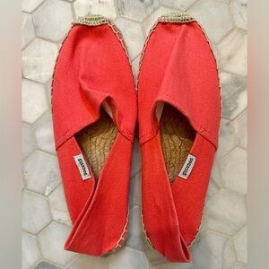Soludos for J. Crew Women's Neon Peach Espadrilles